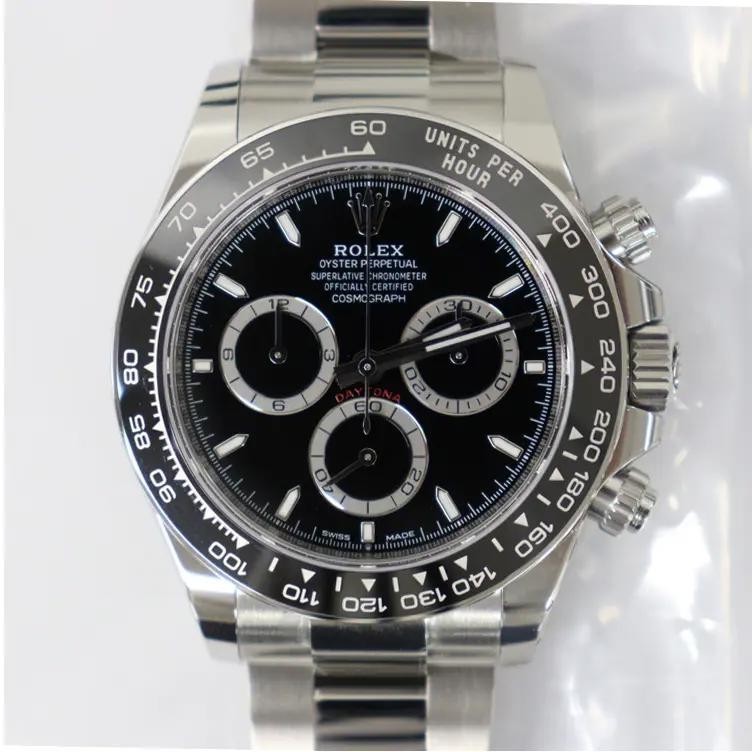 2026 New Rolex 126500LN Daytona 40mm Steel Ceramic Black Dial Watch
