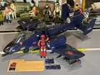GI Joe Cobra Rattler  100% Complete 1984 Jet A-10 Very Nice Blue Jet Plane ARAH