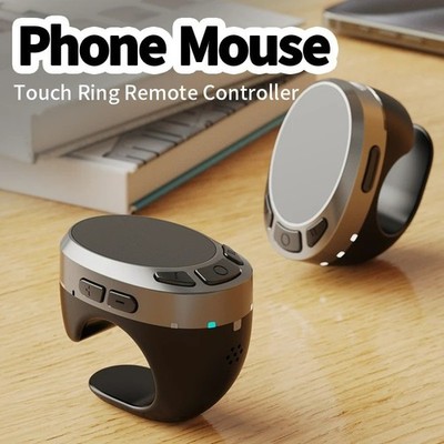 Bluetooth TikTok Remote Scrolling Ring Page Turner Finger Mouse for Phone