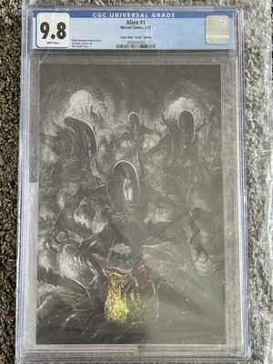 ALIEN #1 2021 ALAN QUAH TCM COLOR SPLASH FACEHUGGER EGGS MARVEL CGC 9.8 LTD 600