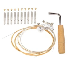1 Set Lyre Strings, Tuning Wrench, Nails, Replacement Kit, Lyre Harp Accessory