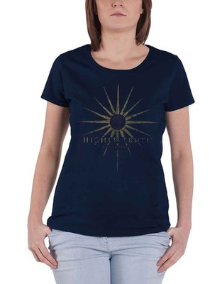 Chris Cornell T Shirt Higher Truth Nue offiziell damen Skinny Fit Navy Blau Size