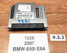 ✅ 06-07 OEM BMW E63 E64 650i ECU DME Engine N62 Control Unit Module Computer
