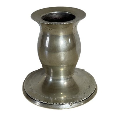1929 Moritz Stumpf & Sohn Danzig Silver Candle Stick Holder-800 Hallmark-Trophy