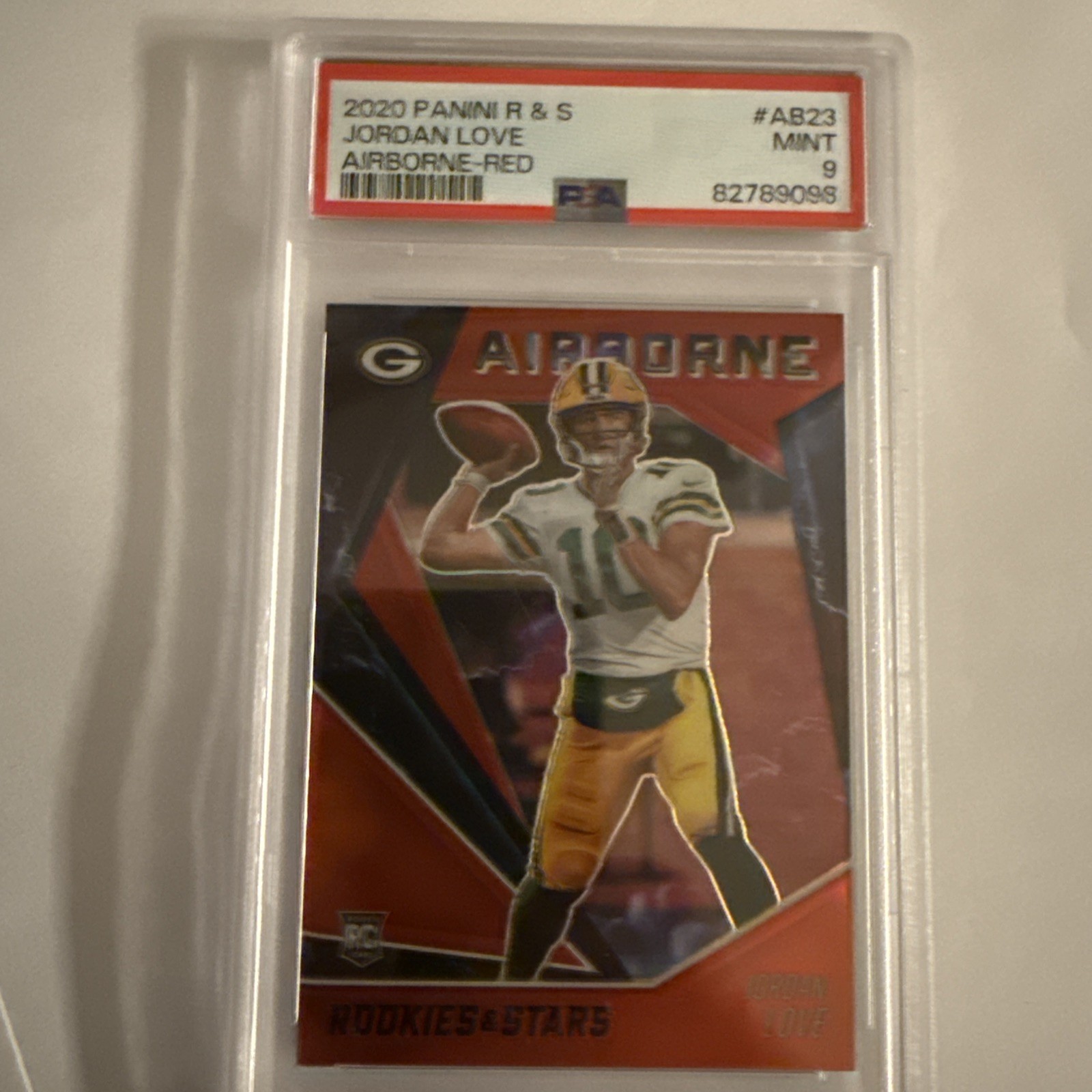 Jordan Love Panini Rookies & Stars Airborne #AB23 Red