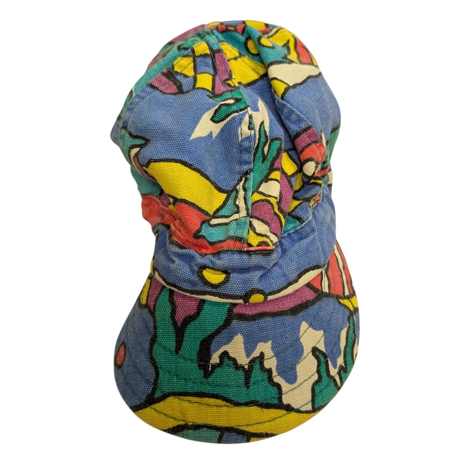 VTG Vintage 1980's Kromer Welding Cap Union Made Abstract Print Size 7 1/4 - Image 4 of 4