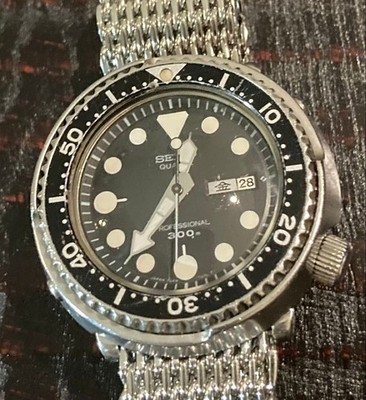 Seiko 7549-7010 Tuna Can 300m Diver Feb 1979 Vintage JDM Kanji