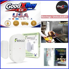 White Compact Freezer Door Alarm with 60 Sec Delay 110dB Siren