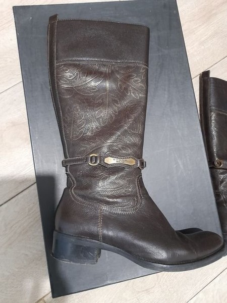 Women TOSCA blu Boots Brown Leather 39