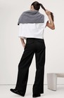 NWT! Banana Republic RT$120 Black Everyday Tencel-Cotton Wide-Leg Trouser Pant S — photo 2