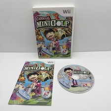 Carnival Games: Mini-Golf (Nintendo Wii, 2008) Complete CIB Cleaned & Tested