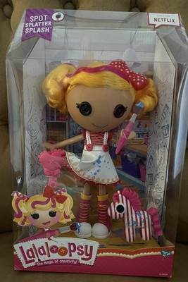 Rare!! Lalaloopsy MGA 2016 Spot Splatter Splash Doll 12  Netflix Soft Hair New!
