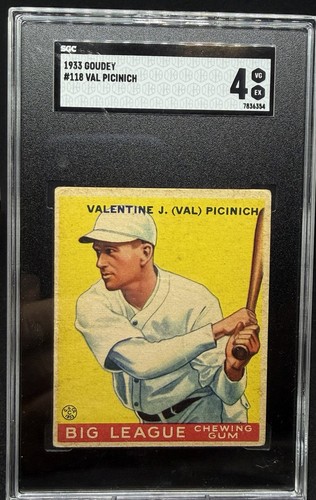 1933 Val Picinich #118