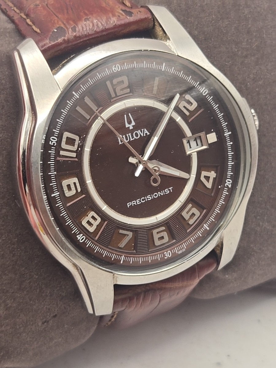 Precisionist Brown Dial 96b128 Stainless Steel Bulova 96b127