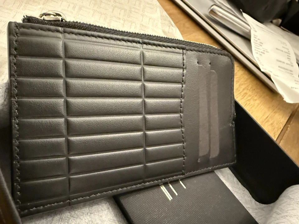 Dunhill Black Quilted Leather Wallet with Card Slots - Image 3 of 4