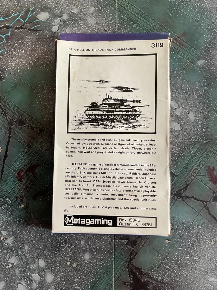Metagaming Microgame 19 HELTANK a Supertank Game Box 3119 Foto 2 de 4