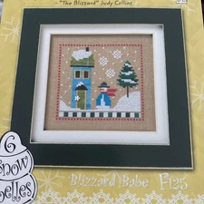 lizzie kate cross stitch patterns 6 Snow Belles F125 Blizzard Babe Snowman Flip