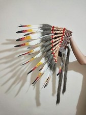Feather Headdress - Native American Indian Style Headwear