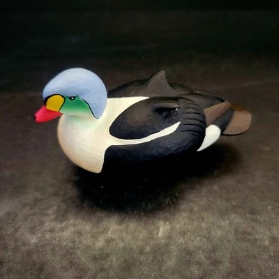 2024 #25 Miniature King Eider Duck Decoy By Jett Brunet For Ducks Unlimited