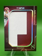 2025 Panini Silhouette Jumbo Memorabilla #JM-TSN Ty Simpson Patch /25