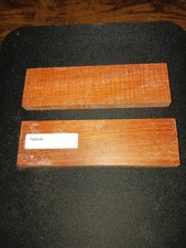 PADAUK WOOD KNIFE SCALE BLANKS  SET OF 2