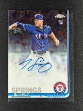 Jeffrey Springs 2019 Topps Chrome On-Card RC ROOKIE AUTO ATHLETICS f