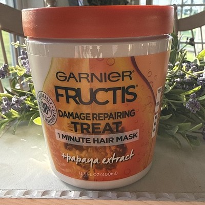 Garnier Fructis Style Damage Repairing Treat 1 Minute Hair Mask with Papaya