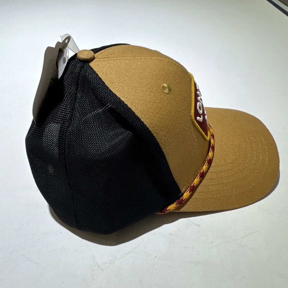 Sombrero de camionero Lone Star cuerda de cerveza marrón negro ajustable bordado a presión Foto 4 de 4