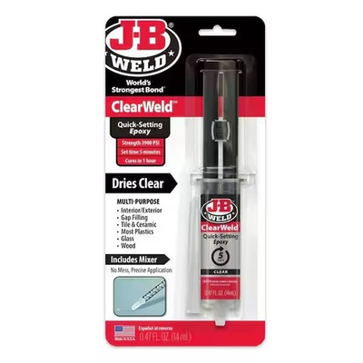 #ad JB Weld 50114 ClearWeld Quick Setting Epoxy Clear 0.47 oz. $7.16