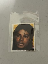 1984 MICHAEL JACKSON STICKER PRINTED IN ENGLAND CARD