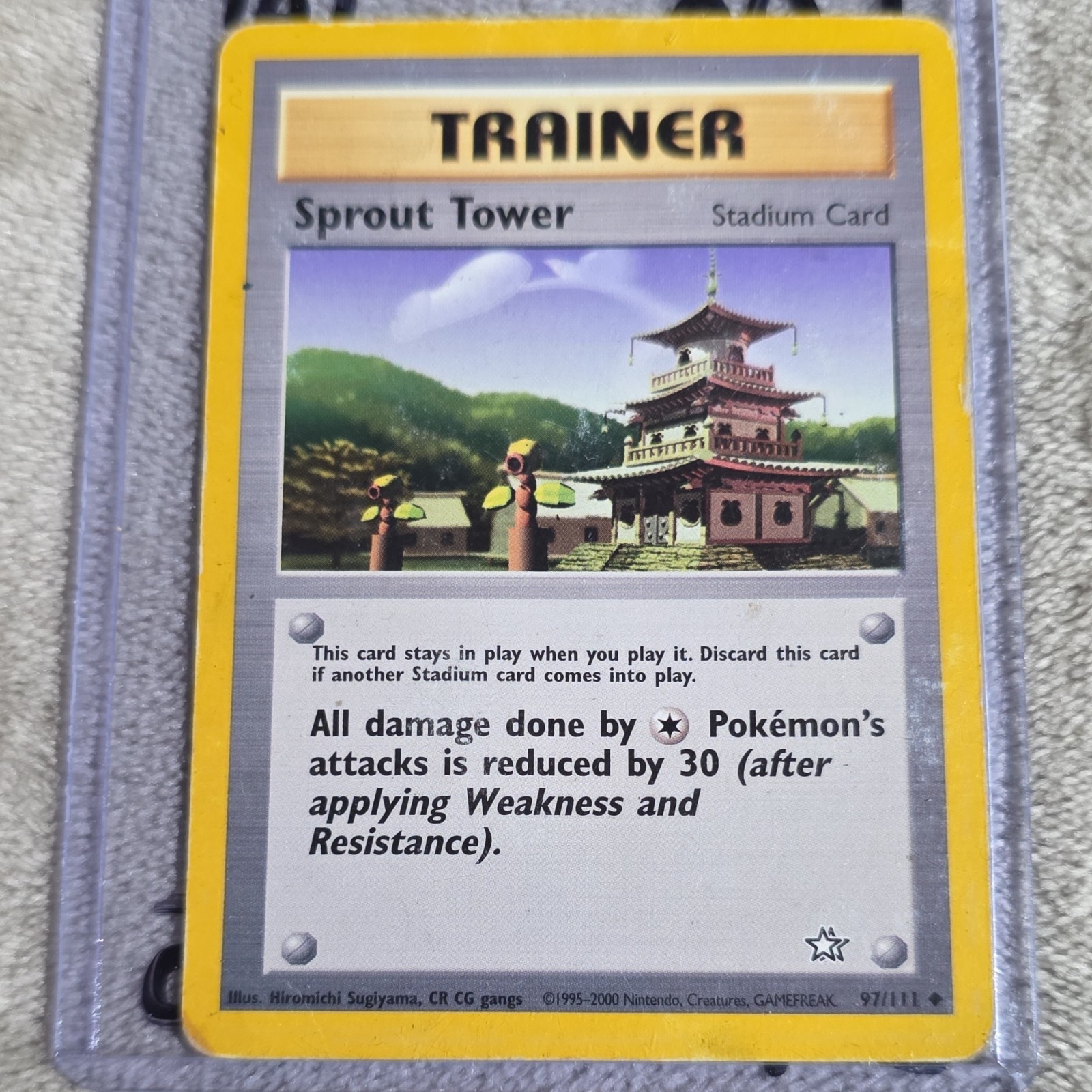 Pokémon TCG Neo Genesis Sprout Tower 97/111 Trainer-Stadium Uncommon 2000