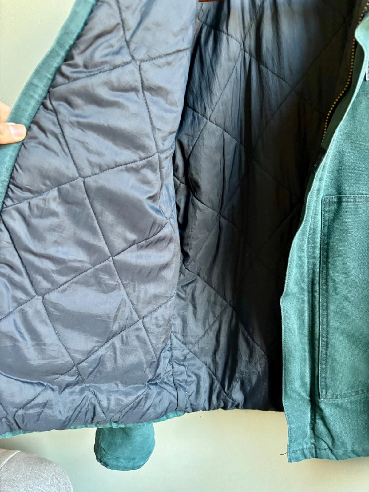 Vintage Carhartt J22HTG XL TALL hunter green - product detail image 3