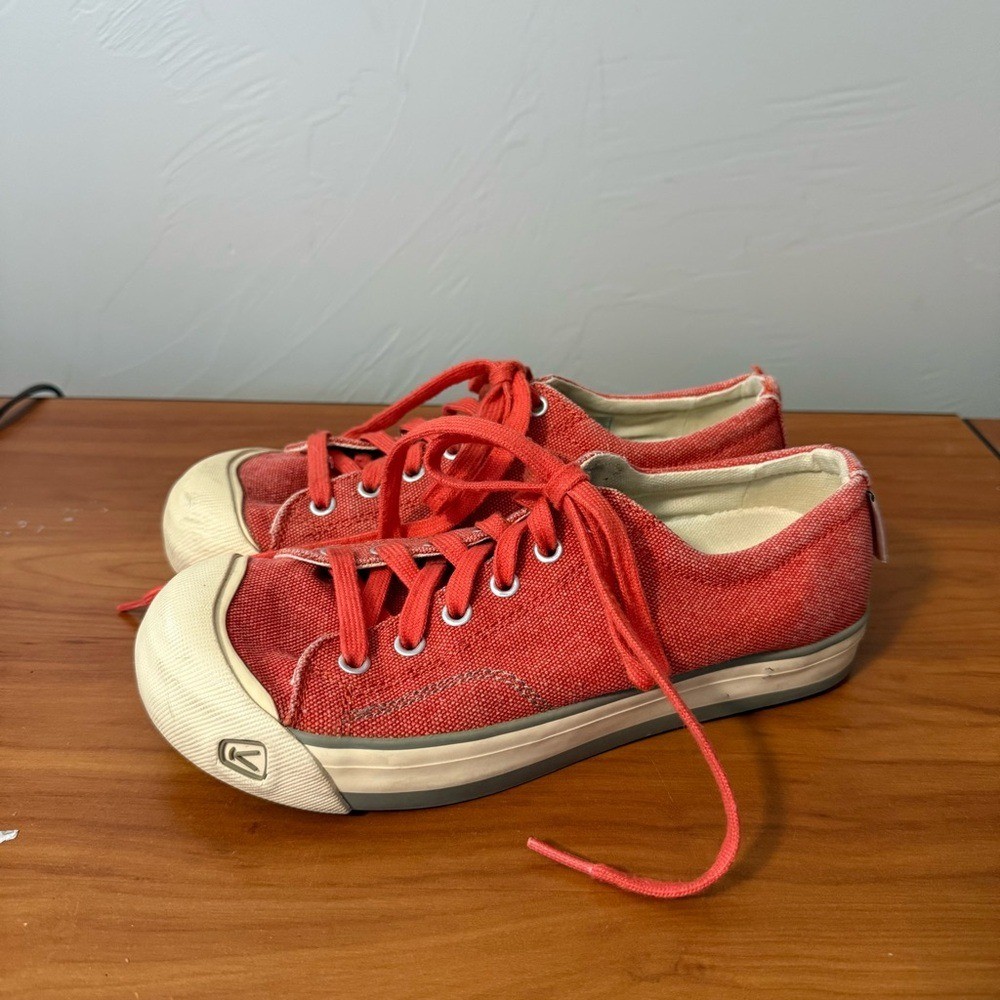 Sneaker Keen Coronado tela gomma vulcanizzata casual corallo arancione rosso W7