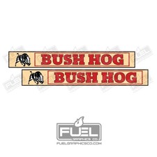 Bush Hog Trail Hand UTV Custom Premium Vinyl Decal Set - 28" wide x 3.6" tall