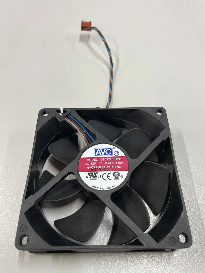 Genuine AVC 9cm 12V 0.41A 4 Pin Case Fan HP Compaq 4000 636922-001 DS09225R12H - Image 3 of 4