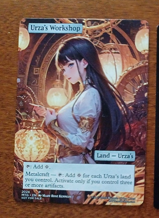 URZA'S WORKSHOP : altered-art card for use with MTG : very sexy