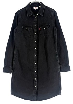 LEVIS STRAUS & CO Damen Denim Langarmkleid Größe XS