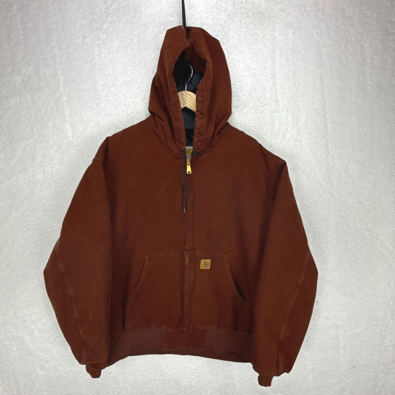 Carhartt Active Jacket Nylon Quilt Lined Mens 2XL J155 CLY Clay Red NWT NOS