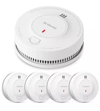 5 Pack -X-Sense Smoke Alarm SD2LOAX 10 Year Lithium Battery - New