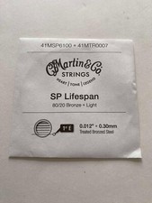 one string : Martin  Co. 80/20 Bronze Light 41MSP6100 / 41MTR0007 Guitar NEW