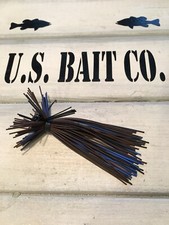 Finesse Bass Jig Skirts Living Rubber Lot Of 10 Color Brown Black Blue