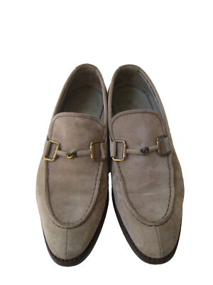 FABI GRAY SUEDE LEATHER HORSEBIT LOAFERS US 9.5-10 EUR 42 