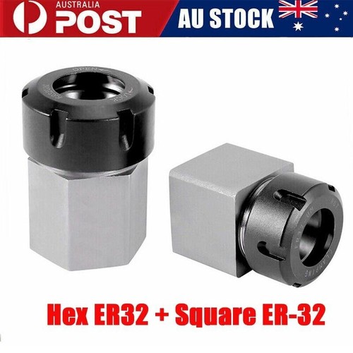 ER-32 Hex+Square Collet Block Set Spring Chuck Holder Lathe Engraving Machine AU - Picture 13 of 16