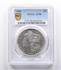 AU58 1901 Morgan Silver Dollar PCGS *3061