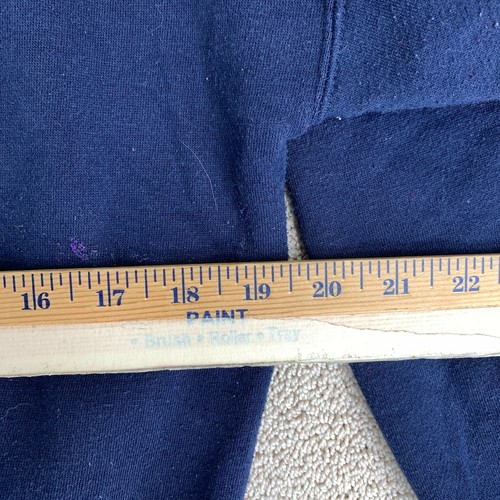Vintage GUESS Classic Pullover Sweatshirt Youth Boys L Blue Knit Long Sleeve - Picture 10 of 11