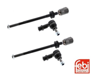 Pair Set 2 Front Steering Tie Rod End Assemblies Febi For VW Jetta Rabbit Pickup