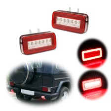 Red Led Rear Fog Reverse Light For 1986-2018 Mercedes W463 G-class G550 G500 G55