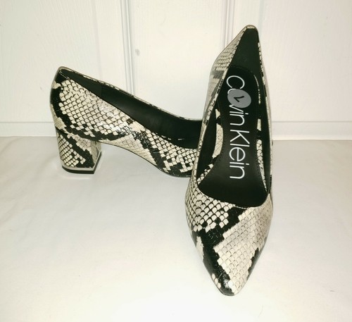 Calvin Klein Nita Snake Leather Block 