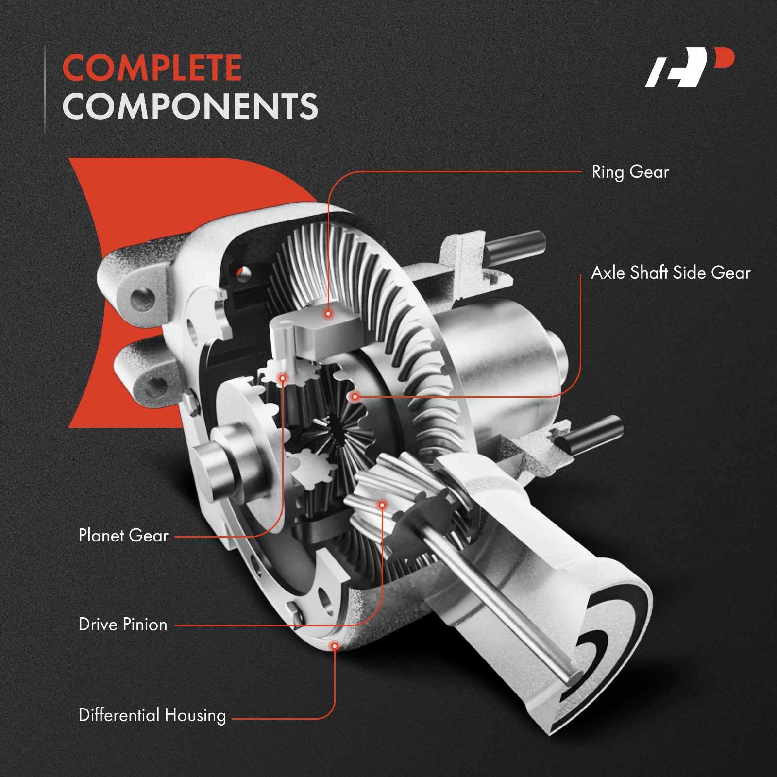 WFLNHB Rear Gear Final Differential Replacement For Honda Rancher 420 TRX420
