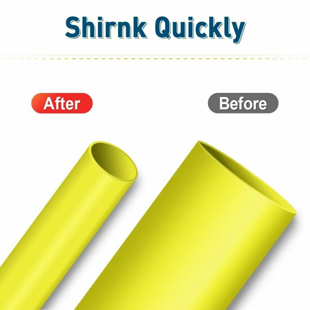 Heat Shrink Tube Wire Cable Label Tape Vinyl 12mm 9mm for Dymo Rhino